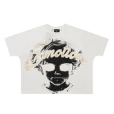 Mixed Emotion Cropped Graphic Tee