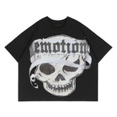 Mixed Emotion Skull Graphic Tee