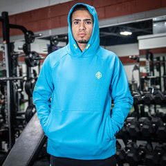 Diamond Tech Side Vented Youth Hoodie - Highlighter Blue