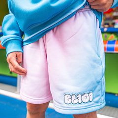 Cotton Candy Youth Sweatshorts - Bubble Gum