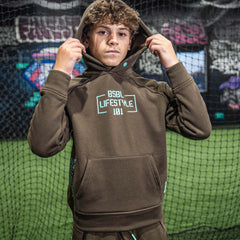Off-Field Performance Hoodie - Brown/Mint