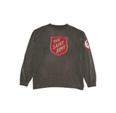 Saint Michael Emblem Patch & Slogan Back Print Sweatshirt