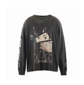 Saint Michael Character Artwork & Text Graphic Sweatshirt