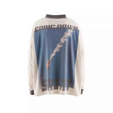 Saint Michael High-Collar Lightning & Arch Logo Sweatshirt