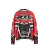 Saint Michael Racing Patch Paneled Long Sleeve Sweatshirt