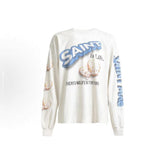 Saint Michael Angel Illustration & Sleeve Script Sweatshirt