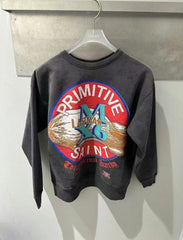 Saint Michael ST1020 Circular Emblem Graphic Sweatshirt