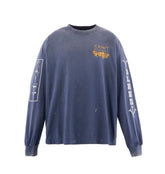 Saint Michael Sleeve Print & Back Emblem Vintage Sweatshirt