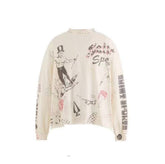 Saint Michael Sketch Line Art Graphic Sweatshirt