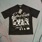 Mixed Emotion Layered Figure Graphic Tee