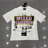 Mixed Emotion Collage Lettering Graphic Tee