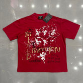 Mixed Emotion Distressed Typography Graphic Tee