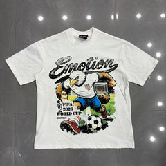 Mixed Emotion Cartoon Collage T-Shirt