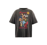 Saint Michael Illustrated Skull Graphic Tee