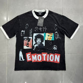 Mixed Emotion Contrast Panel Graphic Tee