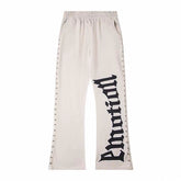 MIXED EMOTION Side Letter Wide-Leg Lounge Pants
