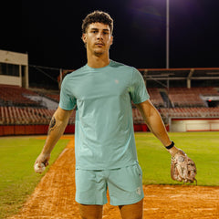 Diamond Tech Vented Tee - Teal