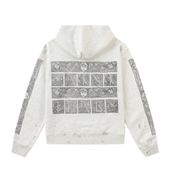 Saint Michael ST227 Thermal Grid Graphic Hoodie
