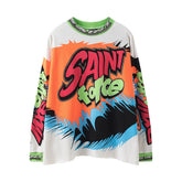 Saint Michael Bold Racing Graphic Long Sleeve Jersey