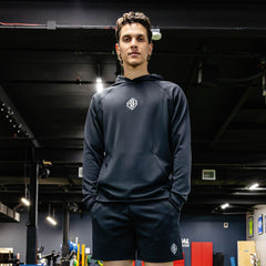 Diamond Tech Jacquard Hoodie - Black
