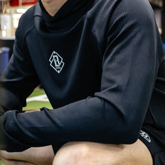 Diamond Tech Jacquard Hoodie - Black