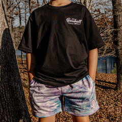 Realtree Established Tee - Black/Aspect-Lavender