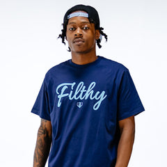 Filthy Tee - Navy/BL Blue