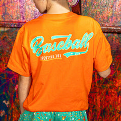 Splatter Established Tee - Orange