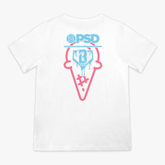 BL 101 X PSD Scoops Youth Tee - White