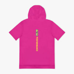 BSBL-SZN Short Sleeve Hoodie V3 - Pink/Smiley Slugger