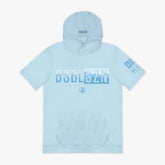 BSBL-SZN Youth Short Sleeve Hoodie V3 - Powder Blue/Wavy