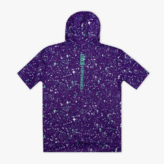 BSBL-SZN Youth Short Sleeve Hoodie V3 - Splatter Purple/Teal