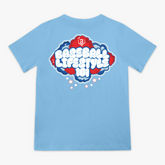 Cotton Candy Youth Tee - Light Blue