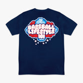 Cotton Candy Tee - Navy