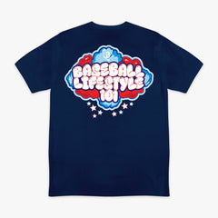 Cotton Candy Tee - Navy