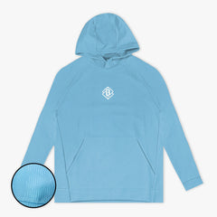 Diamond Tech Jacquard Youth Hoodie - Blue
