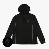 Diamond Tech Knit Zip Youth Hoodie - Black