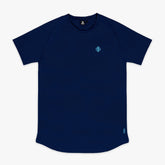 Diamond Tech Tee - Navy/Light Blue