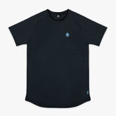 Diamond Tech Youth Tee - Black/Light Blue