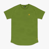 Diamond Tech Tee - Olive Green/Orange