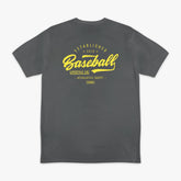 Established Tee - Charcoal/BL Yellow