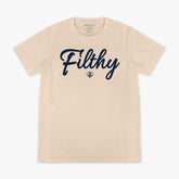 Filthy Tee - Bone/Navy