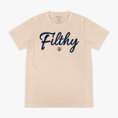Filthy Tee - Bone/Navy