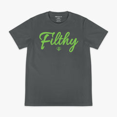 Filthy Tee - Charcoal/Green