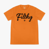 Filthy Tee - Orange/Black