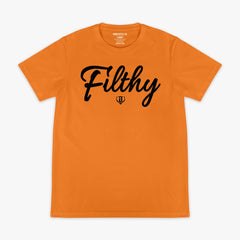 Filthy Tee - Orange/Black