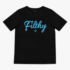 Filthy Youth Tee - Black/Light Blue