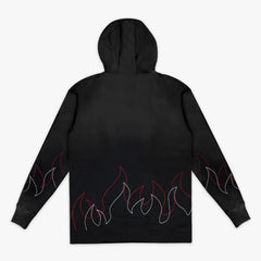 Flames Stitched Youth Hoodie