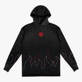 Flames Stitched Youth Hoodie