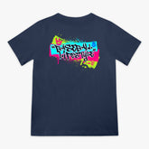 Graffiti Crown Youth Tee - Navy